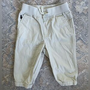Polo by Ralph Lauren Beige Tie-Waist Jogger Pants, size 6M